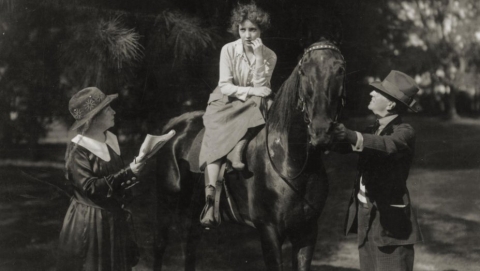 Alice directs Bessie Love in Spring of the Year