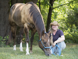 Elena Hartwell and her horse
