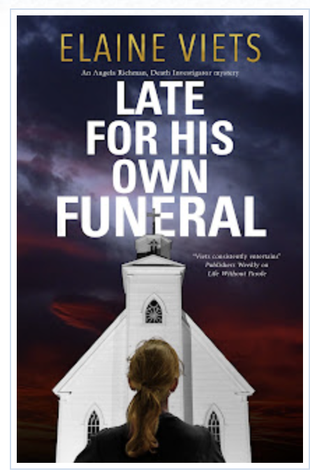Cover of Late for his Own Funeral by Elaine Viets